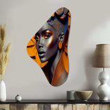 Exquiste African Woman Design I - Asymmetric Metal Wall Art