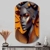 Exquiste African Woman Design I - Asymmetric Metal Wall Art