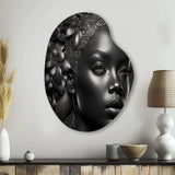 Bohemian Flower Headdress I - Asymmetric Metal Wall Art