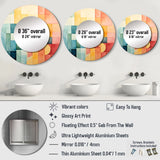 Cubism Experiment With Minimalist II - Abstract Wall Mirror