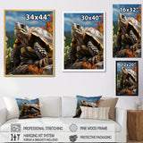 Turtles Journey Portrait - Turtle Wall Art Prints