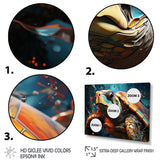 Turtle Journey Geometric - Brown Turtle Wall Art