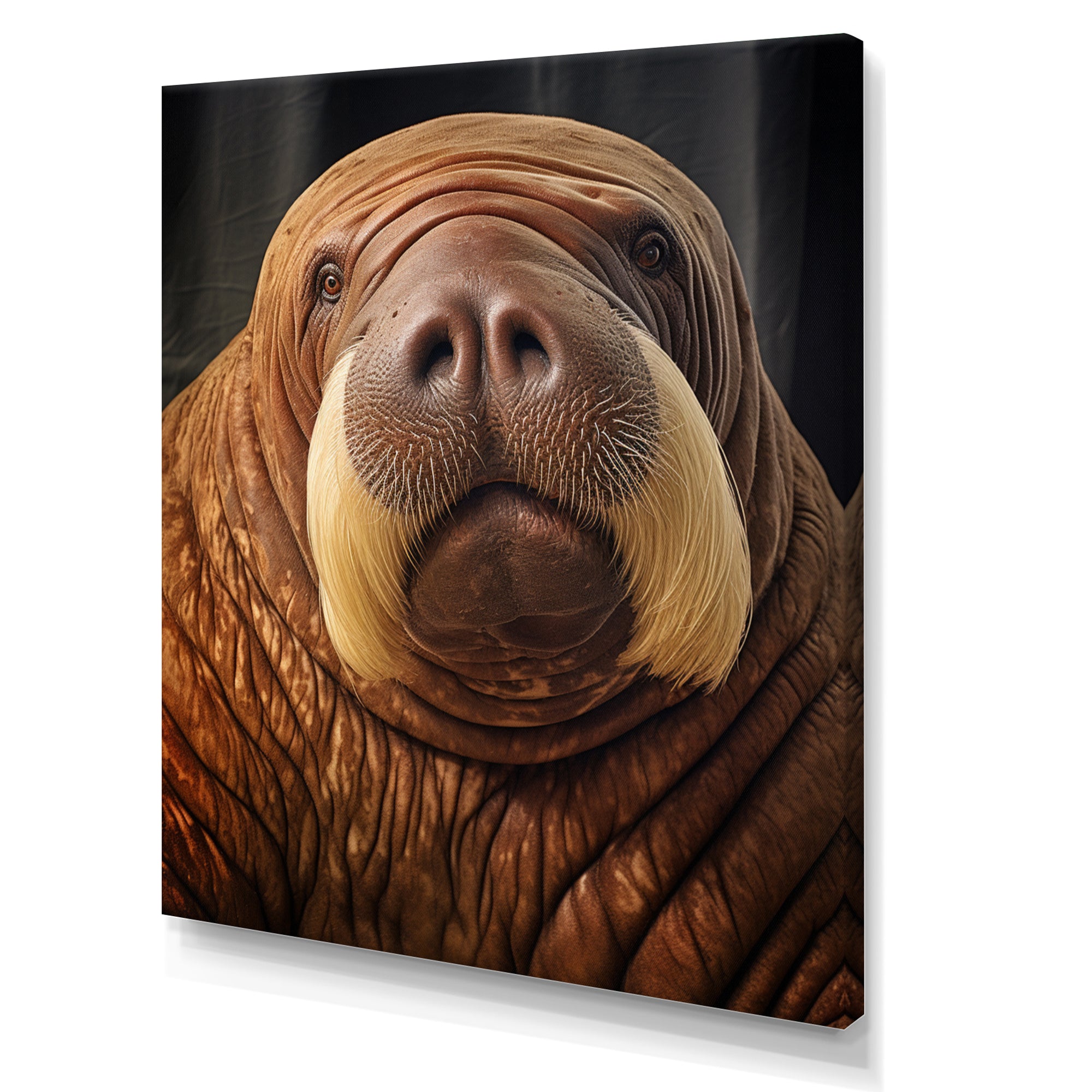 Walrus Ancient Wisdom - Walrus Large Canvas Wall Art