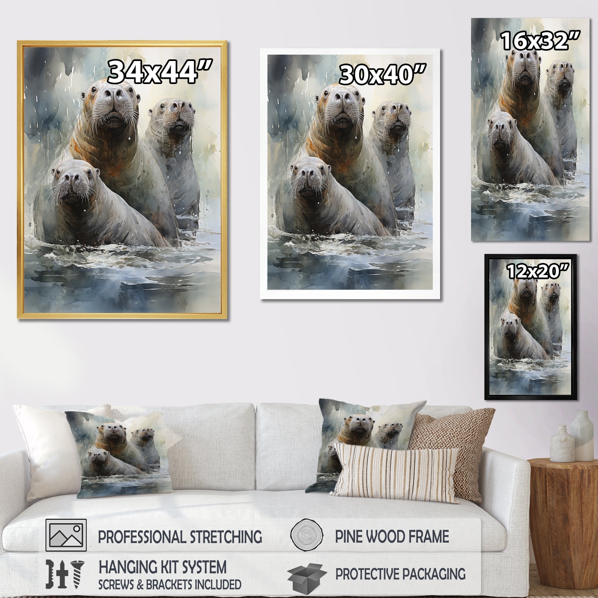 Walrus Graceful Giants - Walrus Wall Art Prints