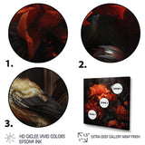 Modern Bluejaybirds On Flower - Bird Canvas Wall Art