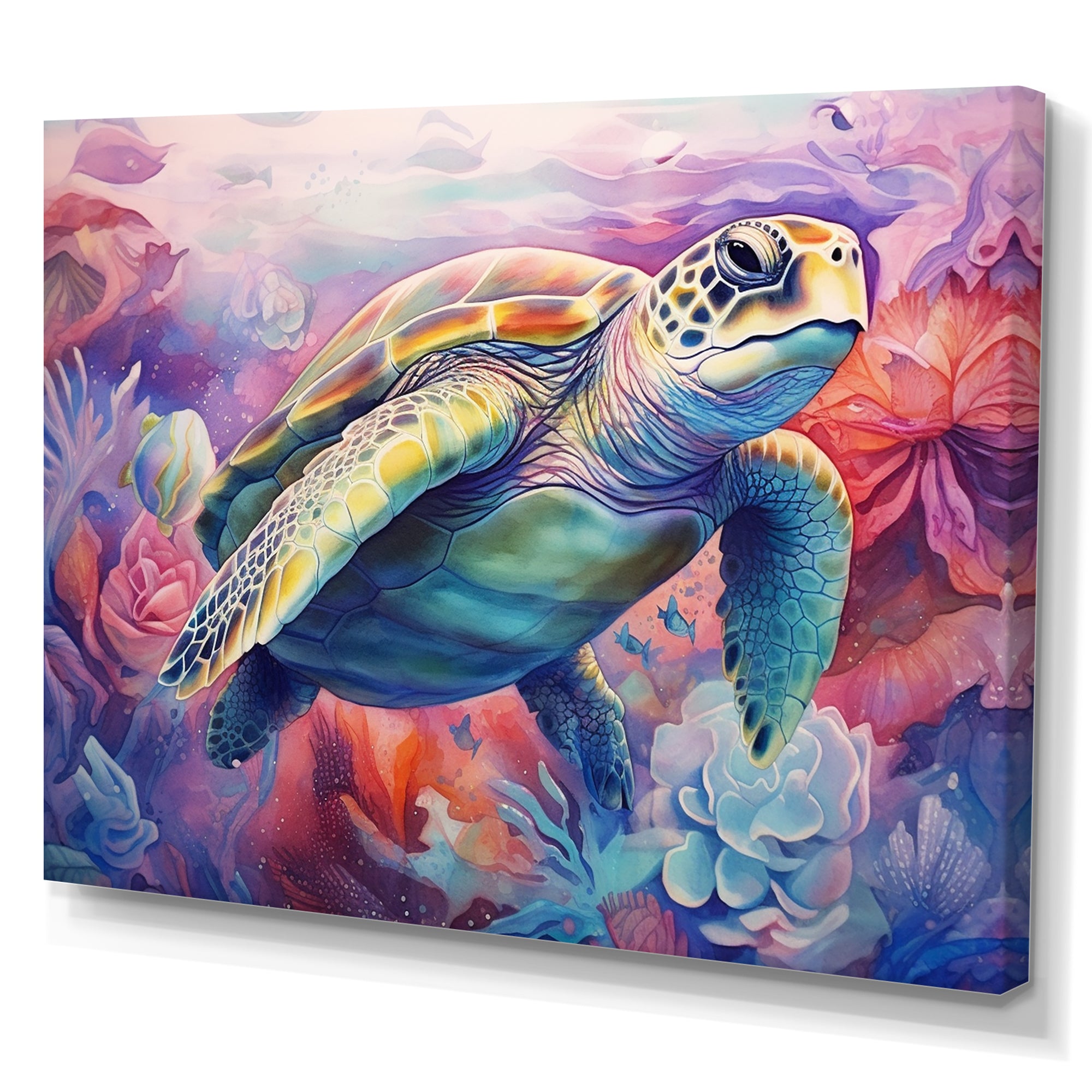 Graceful Turtle - Turtle Living Room Wall Art