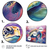 Graceful Turtle - Turtle Living Room Wall Art