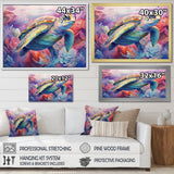 Graceful Turtle - Turtle Living Room Wall Art