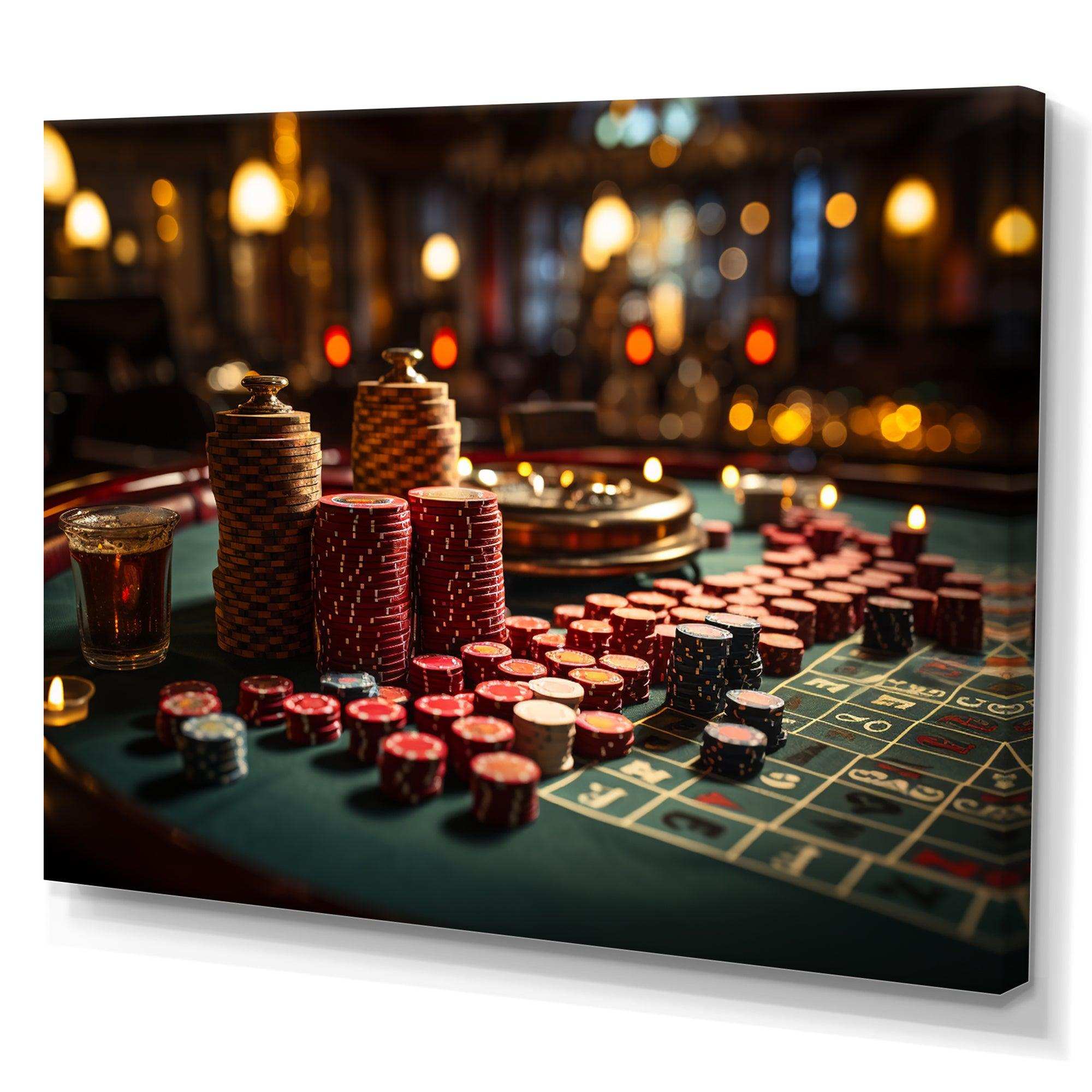 Casino Royale Blackjack I - Fashion Canvas Wall Art