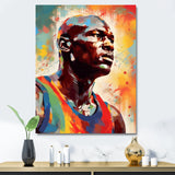 Basketball Portrait I - Sport Basketball Canvas Wall Art