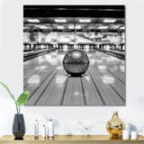 Black And White Bowling Photo - Bowling Canvas Wall Art
