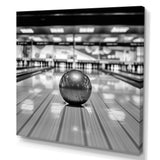 Black And White Bowling Photo - Bowling Canvas Wall Art
