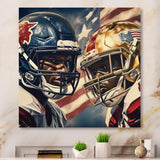 Football Day Glory In USA I - Football Canvas Wall Art