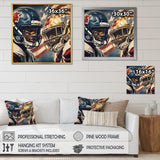 Football Day Glory In USA I - Football Canvas Wall Art