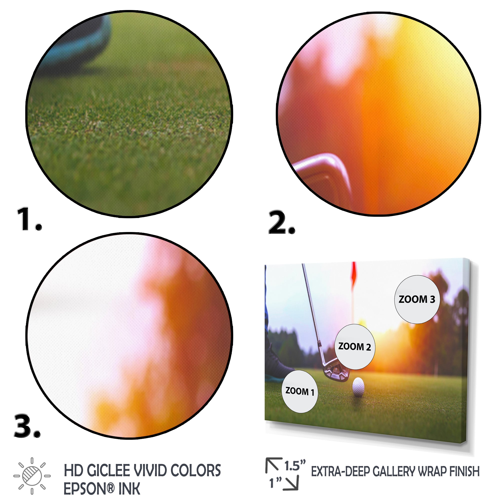 Golf Swing Excellence I - Golf Canvas Wall Art