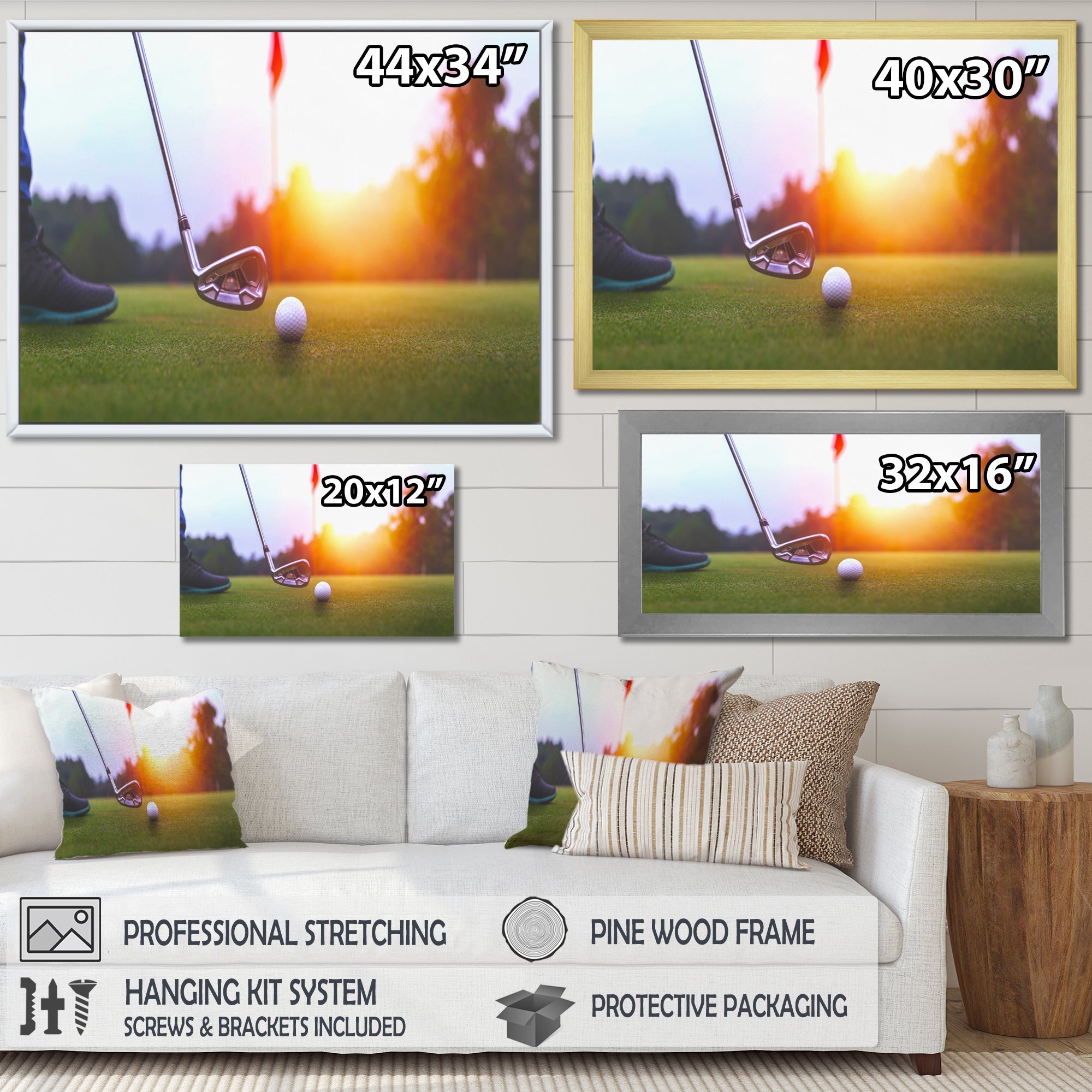 Golf Swing Excellence I - Golf Canvas Wall Art