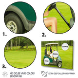 Golf Cart Solitude I - Golf Canvas Wall Art