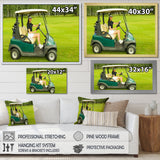 Golf Cart Solitude I - Golf Canvas Wall Art