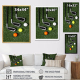 Golf Set Swing Excellence I - Golf Canvas Wall Art