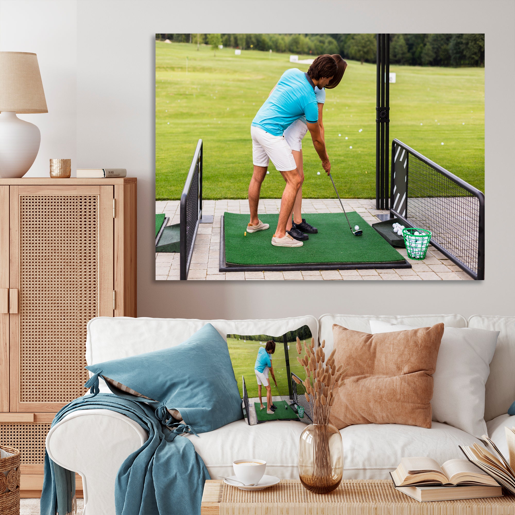 Golf Swing Photo I - Golf Canvas Wall Art