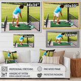 Golf Swing Photo I - Golf Canvas Wall Art