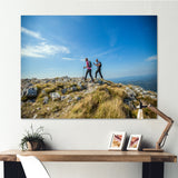 Trails Hiking Photo I - Hiking Canvas Wall Art