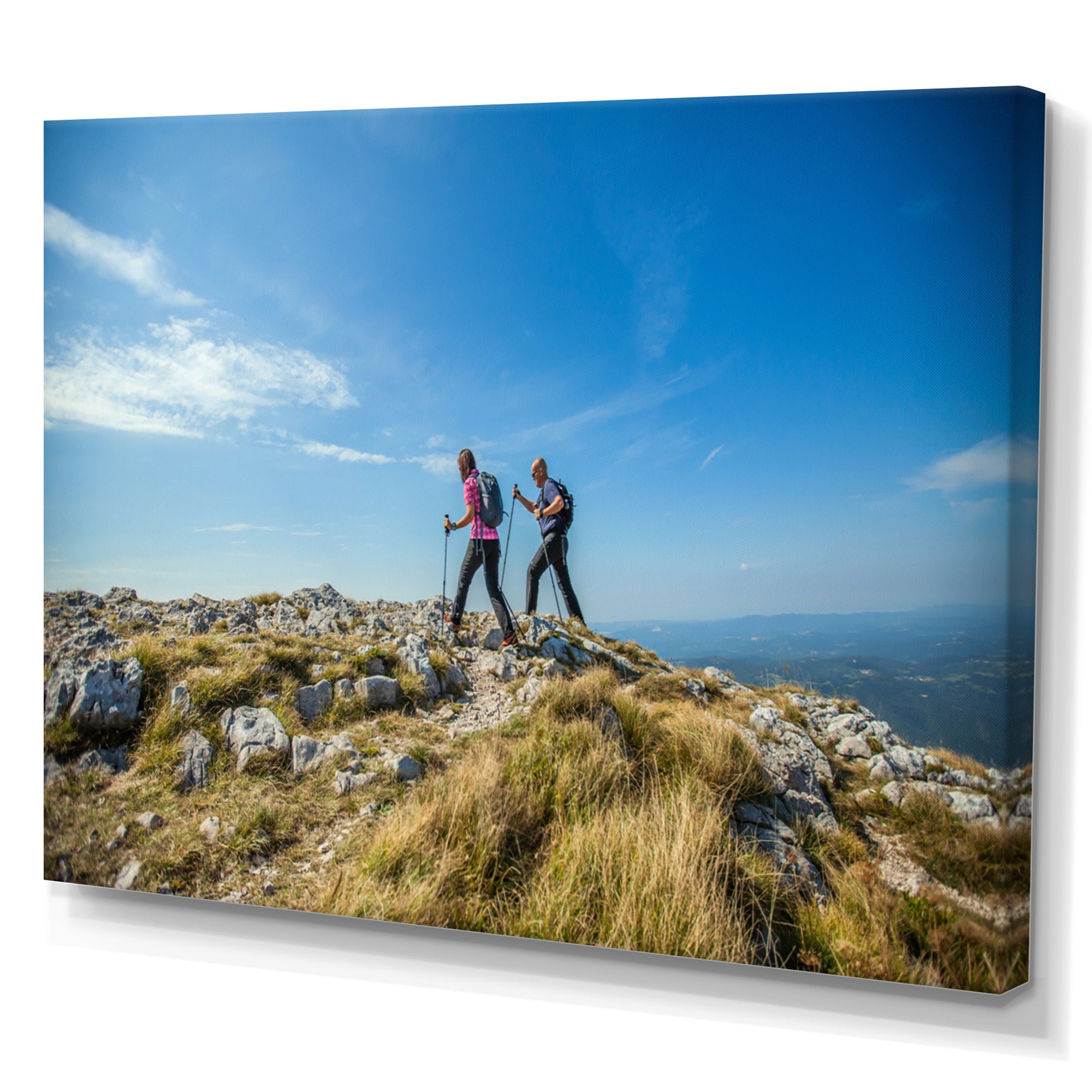 Trails Hiking Photo I - Hiking Canvas Wall Art