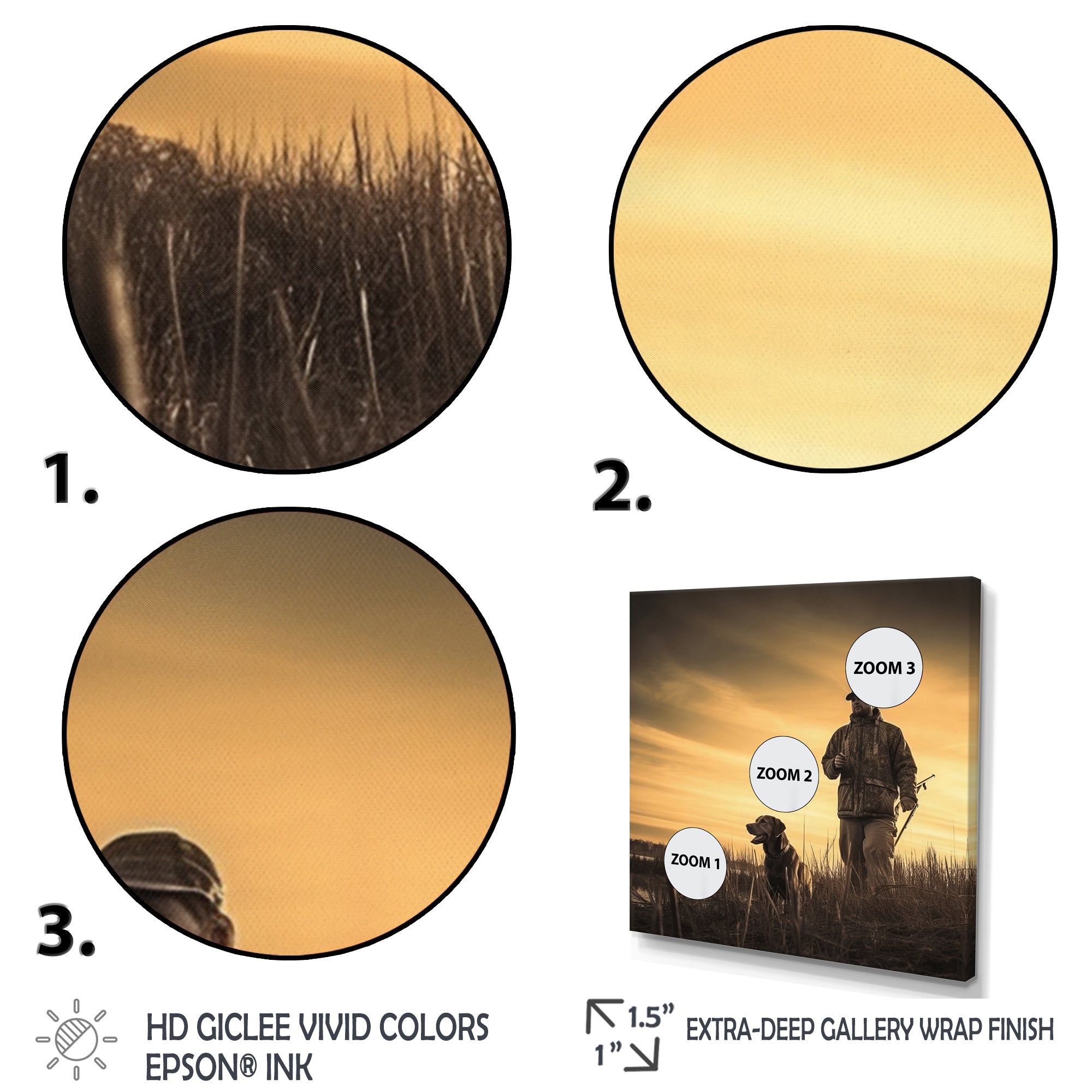 Hunting At Sunrise I - Hunting & Fishing Canvas Wall Art