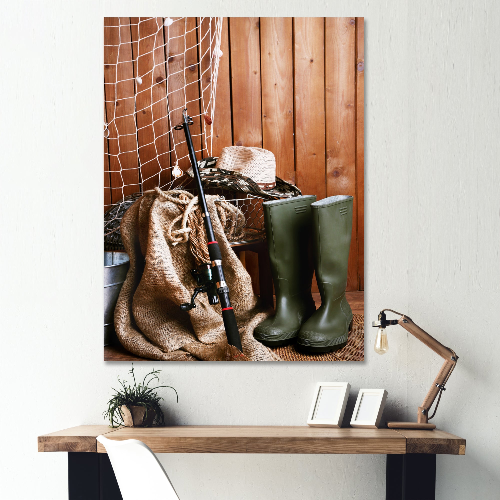 Ready For Fishing - Hunting & Fishing Canvas Wall Art