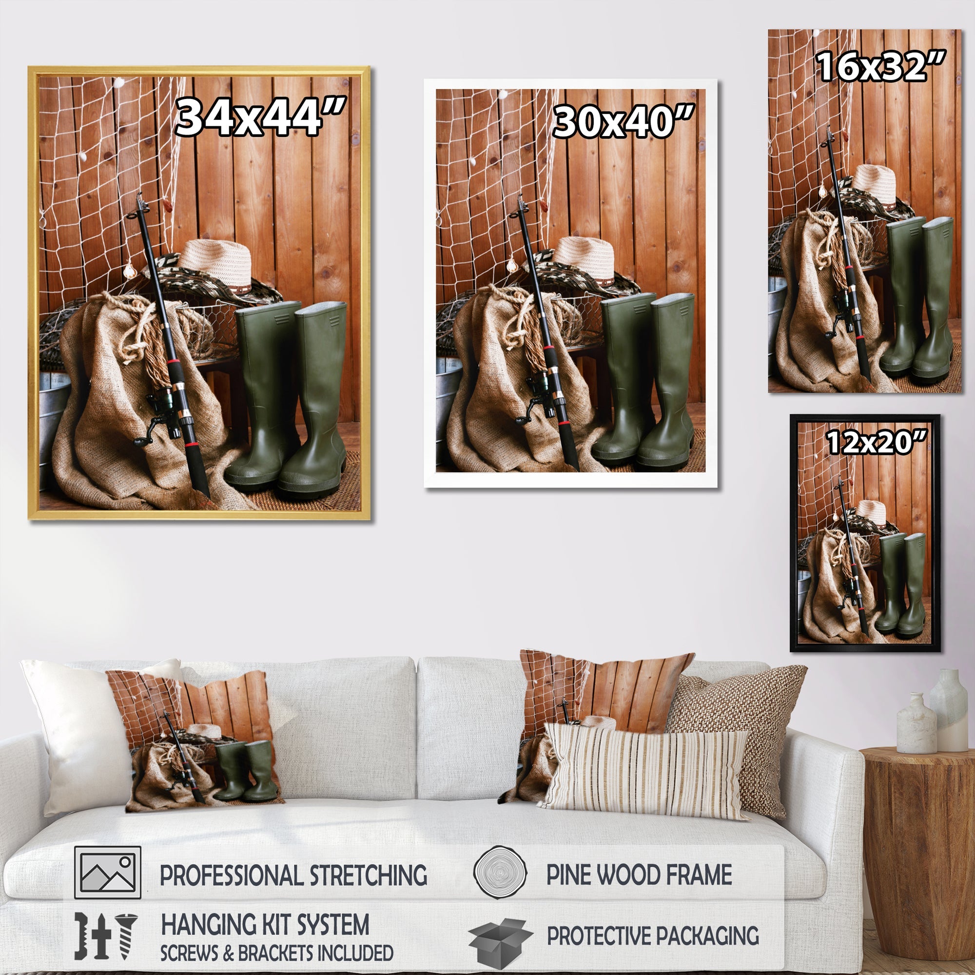 Ready For Fishing - Hunting & Fishing Canvas Wall Art