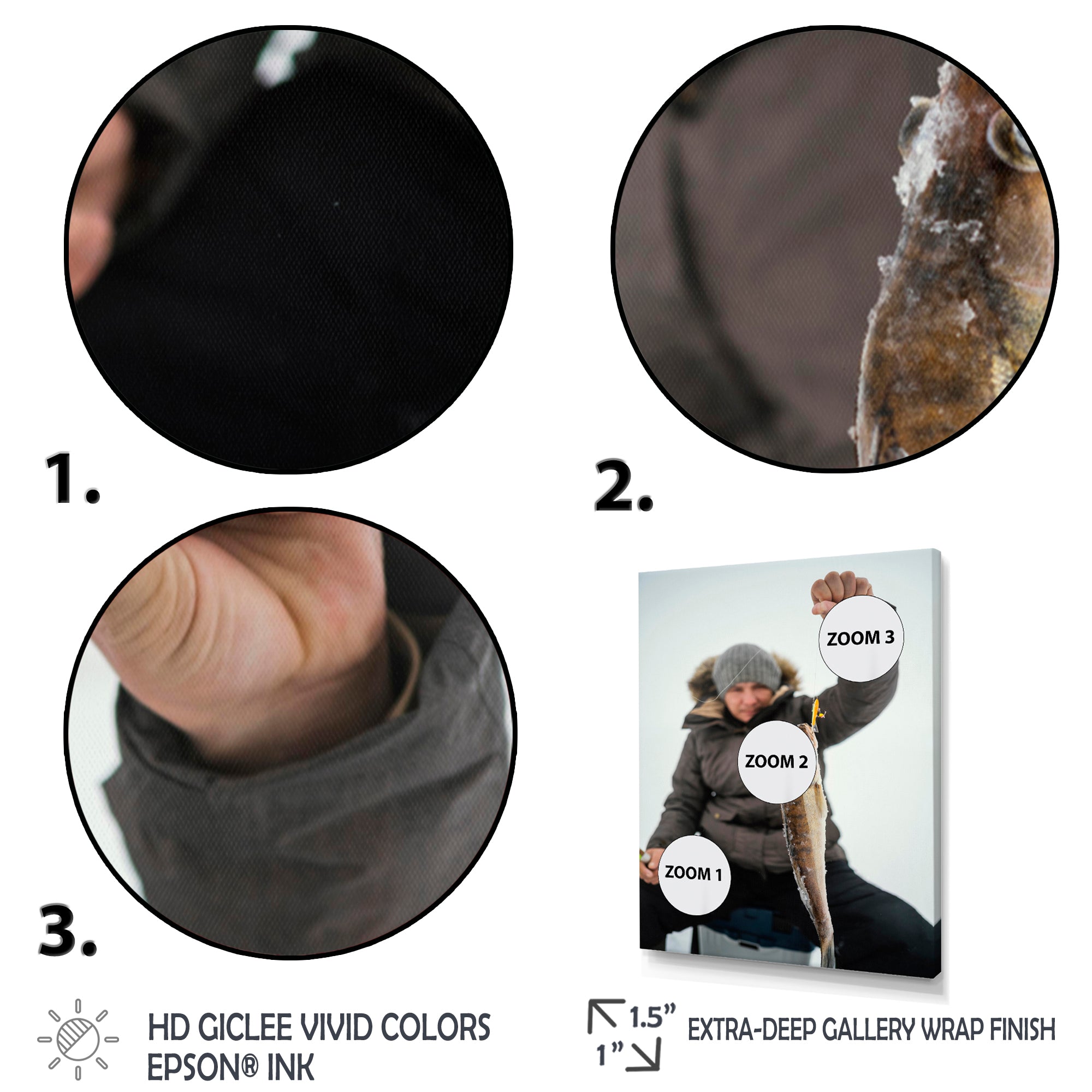 Winter Fishing Nautical Escapes - Hunting & Fishing Canvas Wall Art