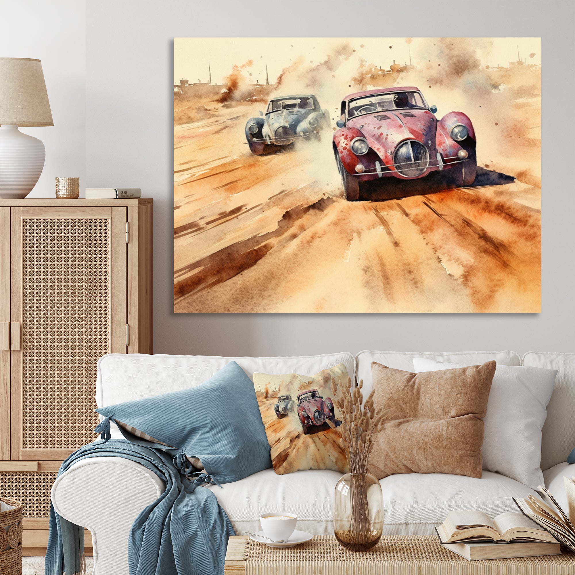 Vintage Classic AR Speedway Rush - Racing Canvas Wall Art