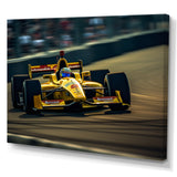 Speedway Formula Car Rush I - Racing Canvas Wall Art