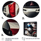 American Speed Way Car Portrait - Racing Canvas Wall Art