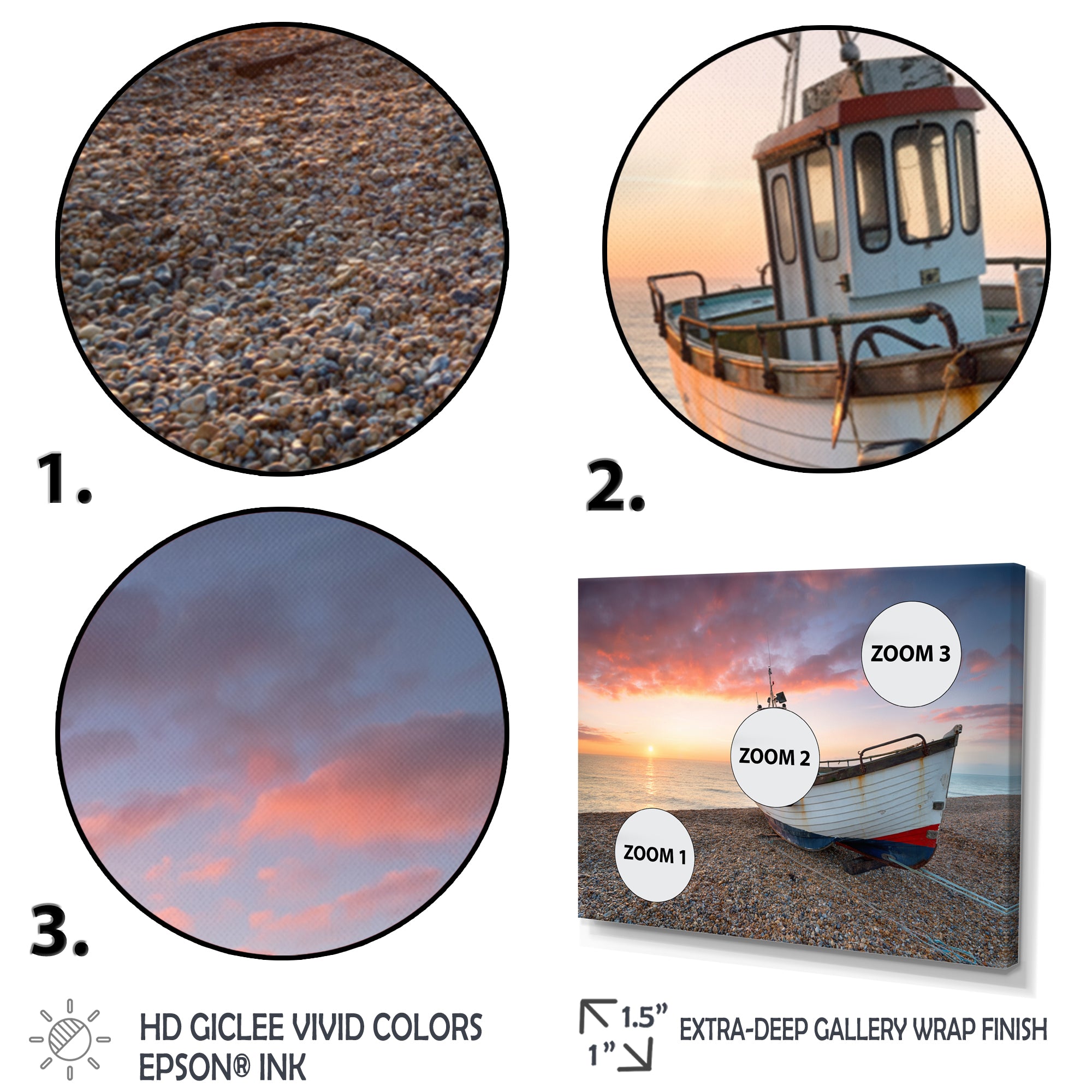 Sailing Boat Solitude Photo I - Sailing Canvas Wall Art