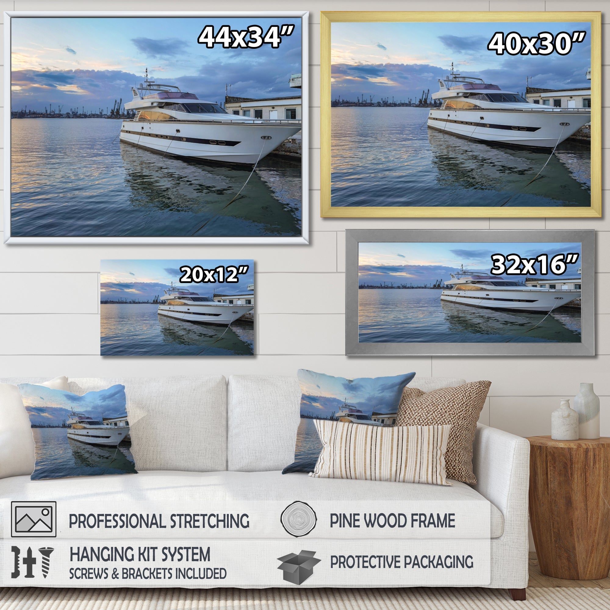 Yacht Boat Serenity Photo - Sailing Canvas Wall Art