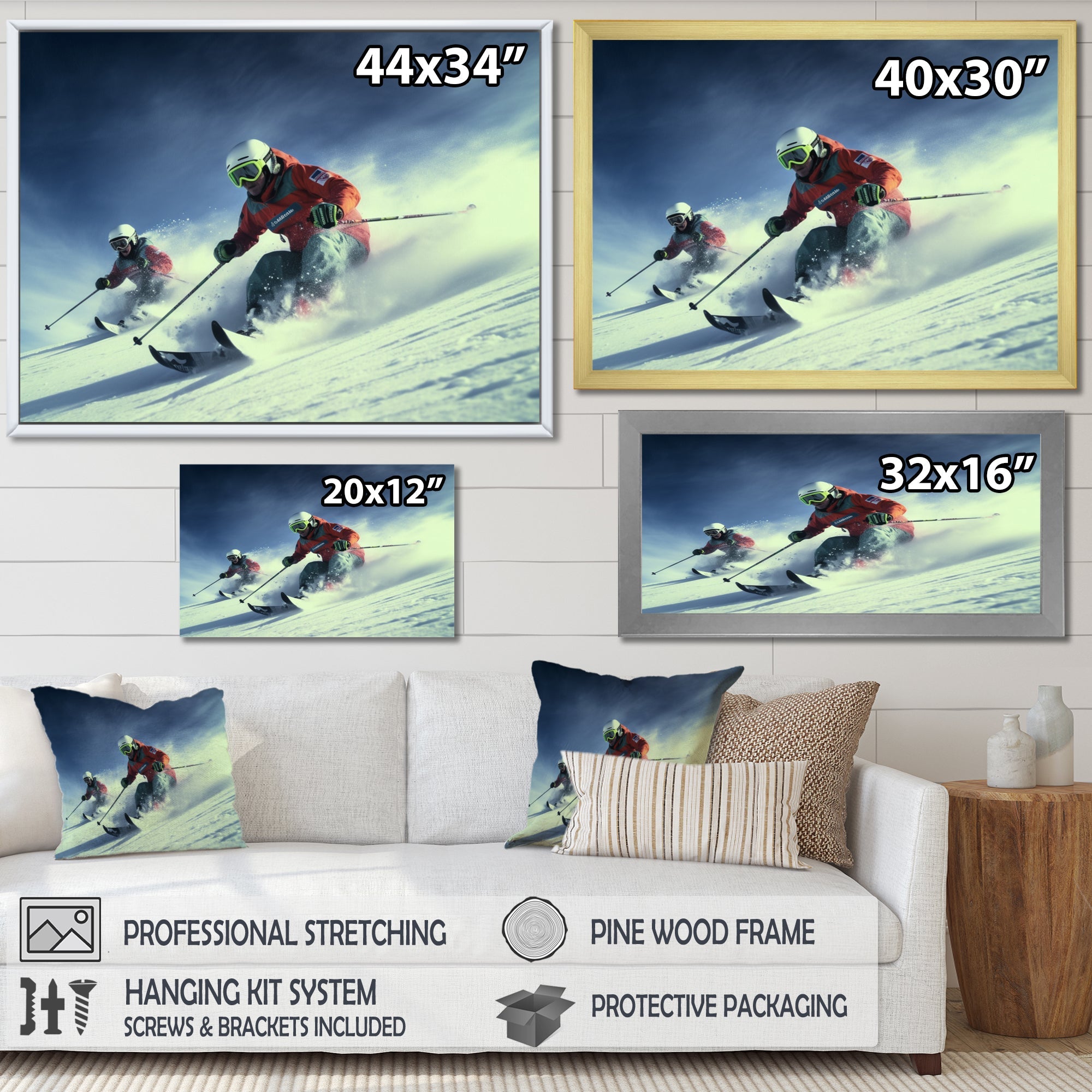 Alpine Skiing Adventures I - Skiing Canvas Wall Art