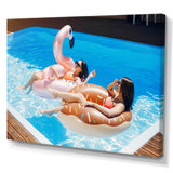 Swimming Harmony - Swimming Canvas Wall Art