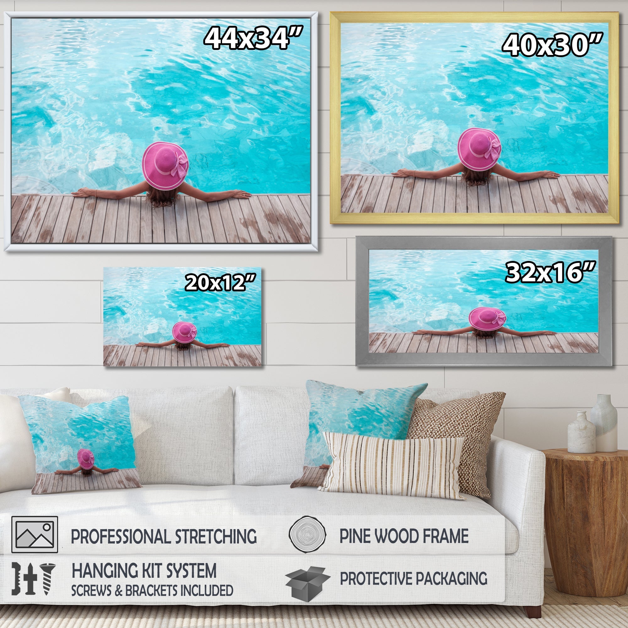 Swimming Relaxation I - Swimming Canvas Wall Art