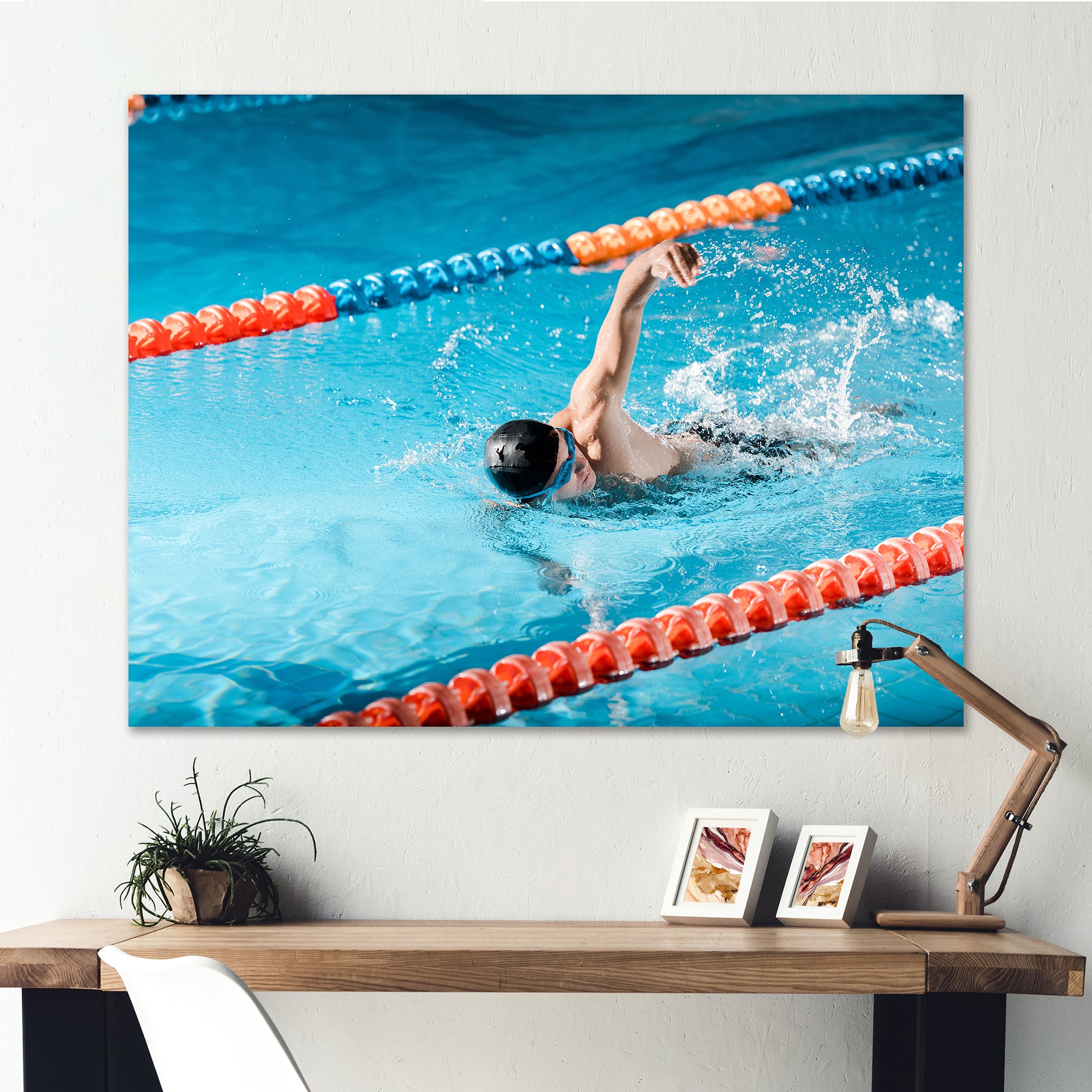 Swimming Strokes - Swimming Canvas Wall Art