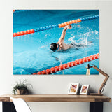 Swimming Strokes - Swimming Canvas Wall Art