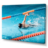 Swimming Strokes - Swimming Canvas Wall Art