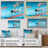 Swimming Strokes - Swimming Canvas Wall Art