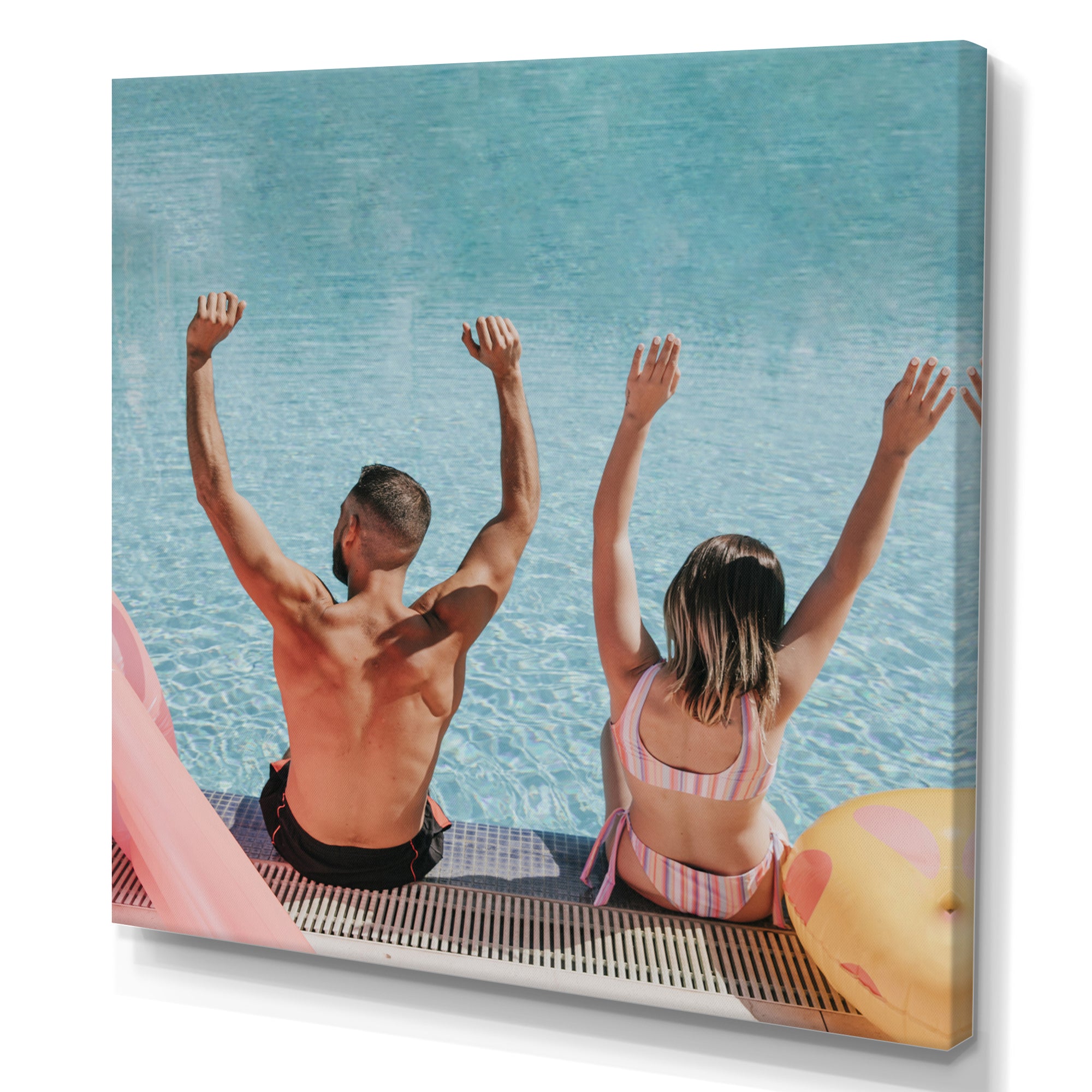 Vintage Swimming Strokes - Swimming Canvas Wall Art