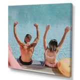 Vintage Swimming Strokes - Swimming Canvas Wall Art