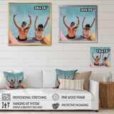Vintage Swimming Strokes - Swimming Canvas Wall Art