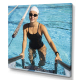 Photo Swimming Athlete - Swimming Canvas Wall Art