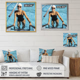Photo Swimming Athlete - Swimming Canvas Wall Art