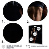 Weightlifting Woman Gym Portrait I - Weightlifting Canvas Wall Art