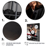 Weightlifting Woman Man Portrait I - Weightlifting Canvas Wall Art